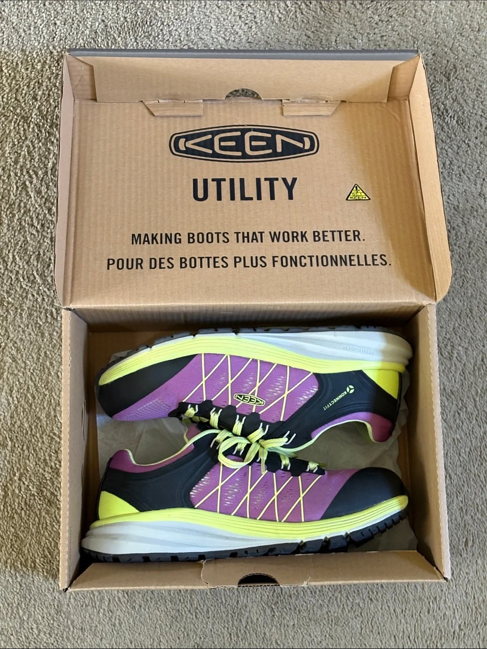 Keen Women's Purple & Neon Yellow Athletic Shoes